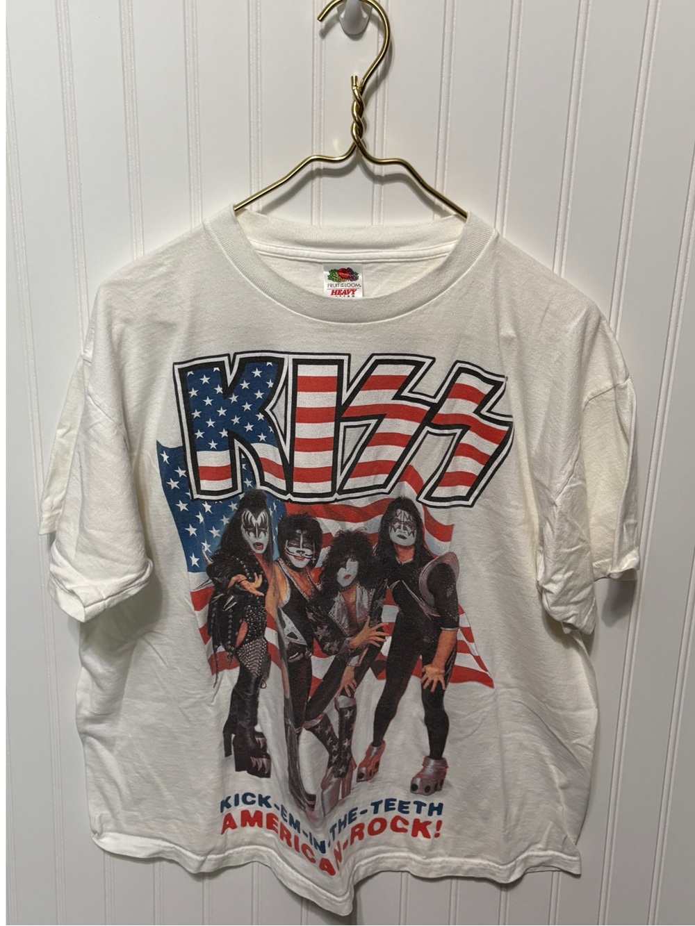 KISS Kick Em In The Teeth Vintage 2003 2004 World Domination Tee T Shirt Size XL